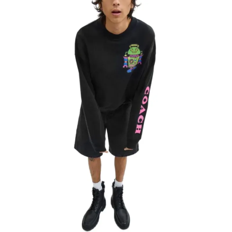 COACH FW24 Sweatshirt Men's Black-1