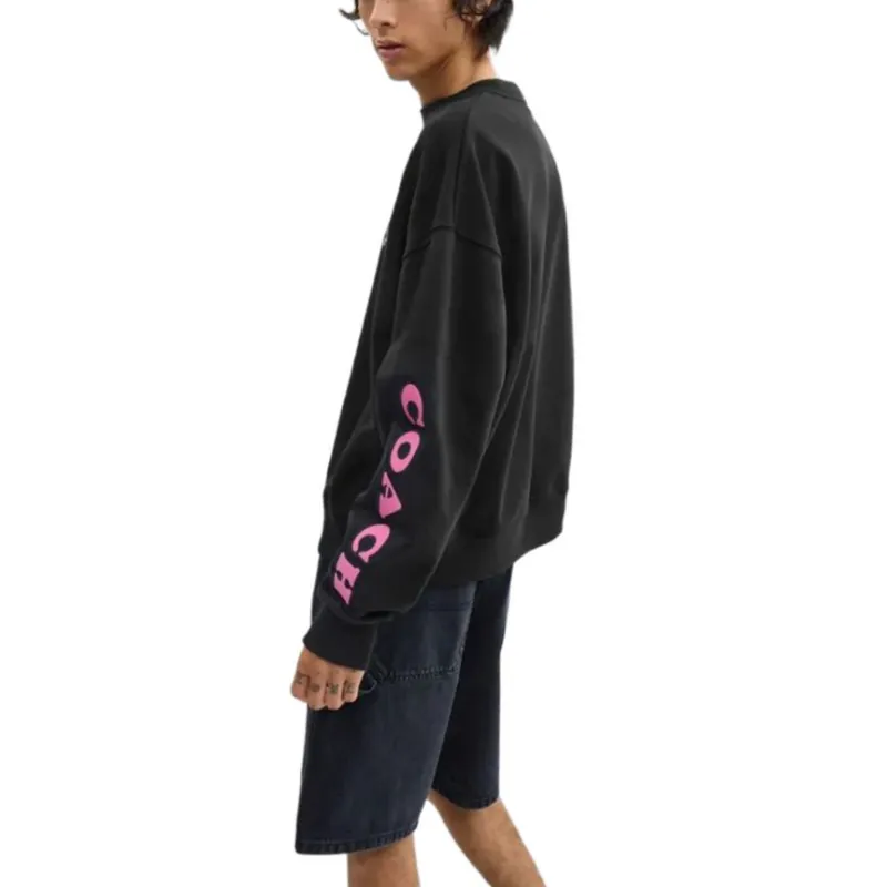 COACH FW24 Sweatshirt Men's Black-2