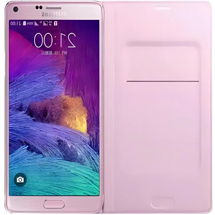 SAMSUNG Imitation Leather Material Smart Windows Phone Cases Compatible With N9100/N9108/note4 Business Formal-1