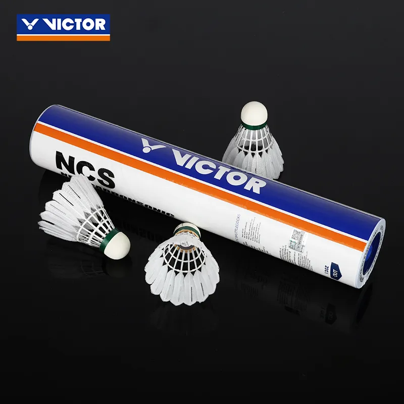VICTOR 12 Pack Faux Fur Shuttlecocks-2