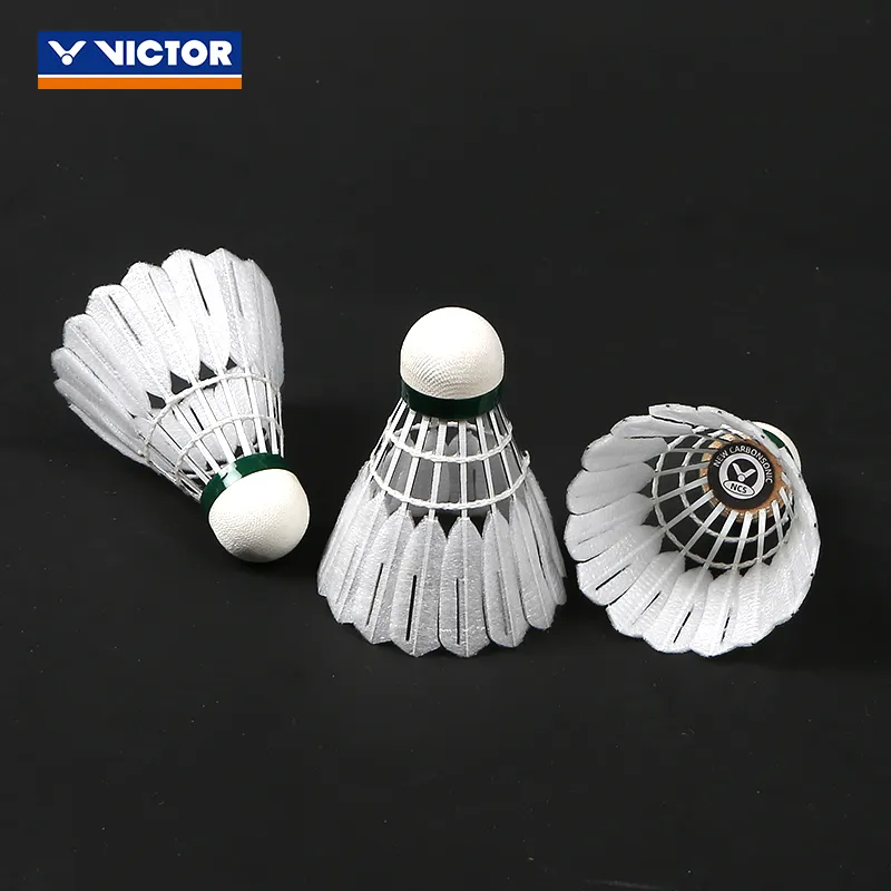 VICTOR 12 Pack Faux Fur Shuttlecocks-1