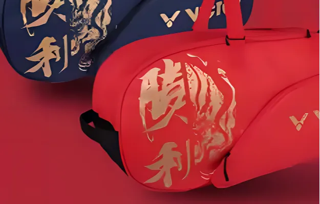 VICTOR Badminton Racket Bags 6 Pcs Casual Style Multipurpose Strap Bright Red Unisex-3