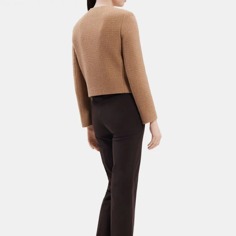 THEORY Cropped Coats Women's Camel-2