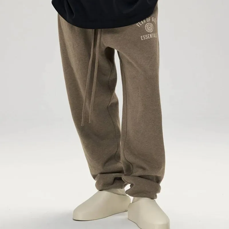 Fear Of God Essentials Logo embroidered 'Heather ' Track Pants-2