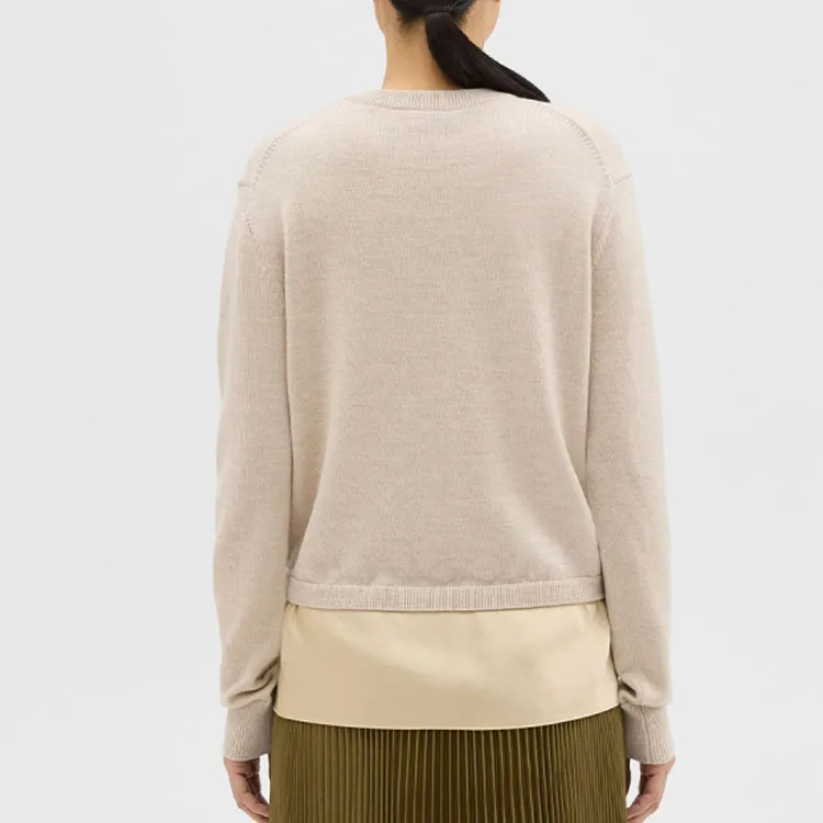 THEORY Knitwear Women's Oat With Champagne 1MY-2