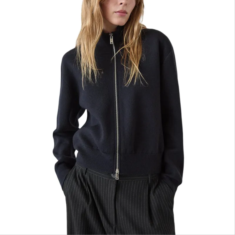 Massimo Dutti Jackets Coats Women's Navy Blue-5