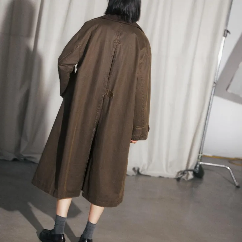 ZARA Trench Coats Women's Brown-4