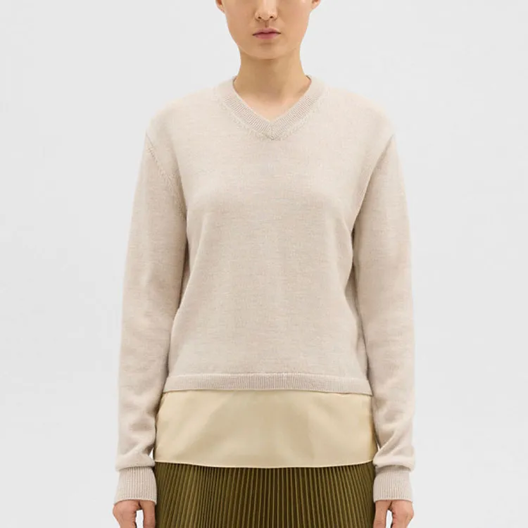 THEORY Knitwear Women's Oat With Champagne 1MY-1