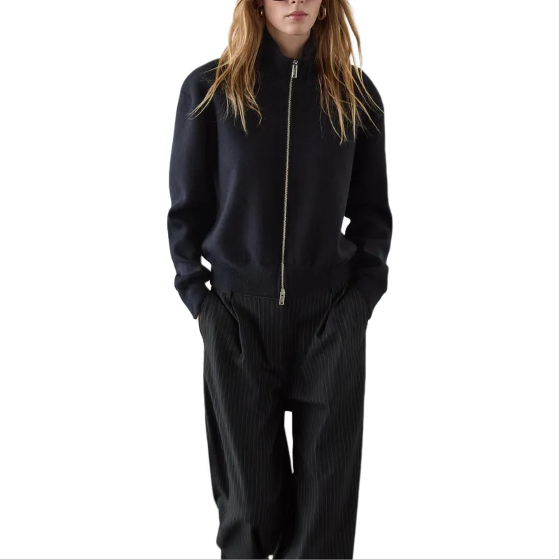 Massimo Dutti Jackets Coats Women's Navy Blue-4