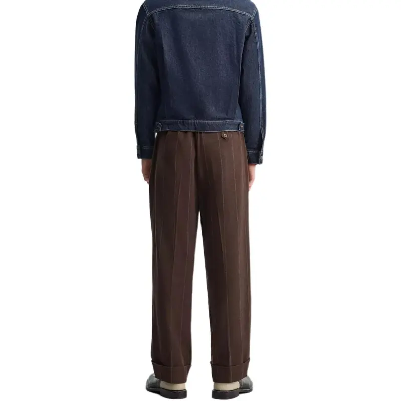 ZARA Harry Lambert Co brand Casual Pants Unisex Brown-3