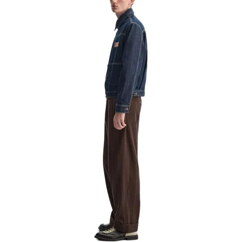 ZARA Harry Lambert Co brand Casual Pants Unisex Brown-4