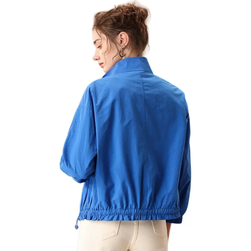 FENHONGMALI Jackets Coats Women's Blue-2