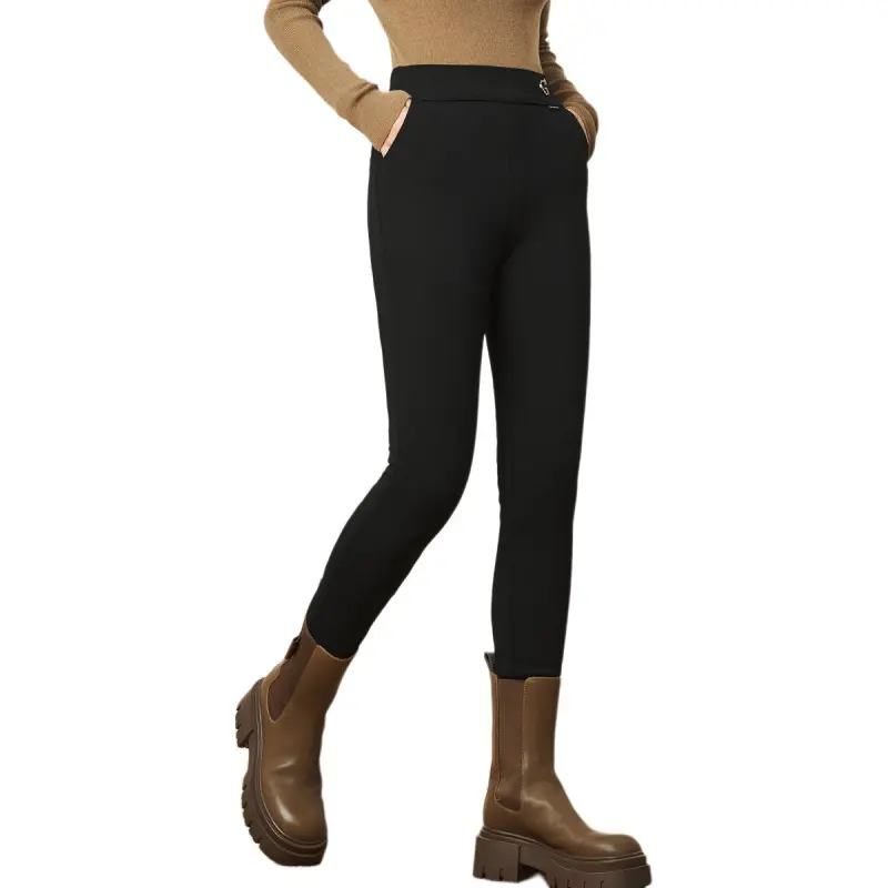 FENHONGMALI Casual Pants Women's Black-1