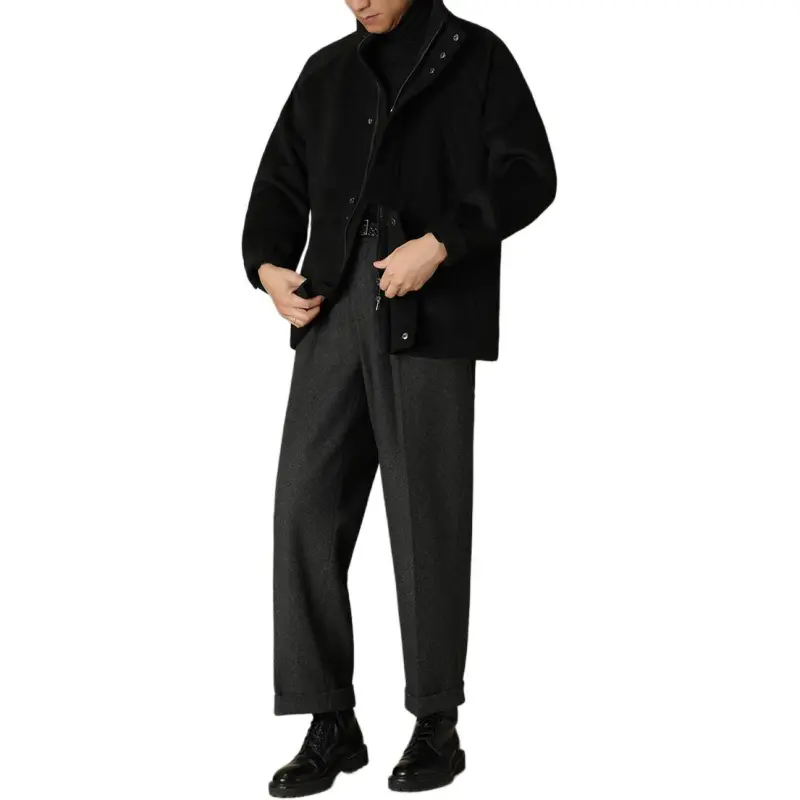 Hacikis Suit Trouser Men's Gray Rabbit Color-2