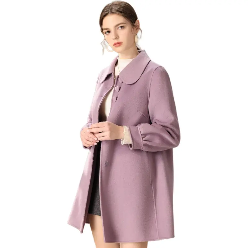 FENHONGMALI Coats Women's Purple-4