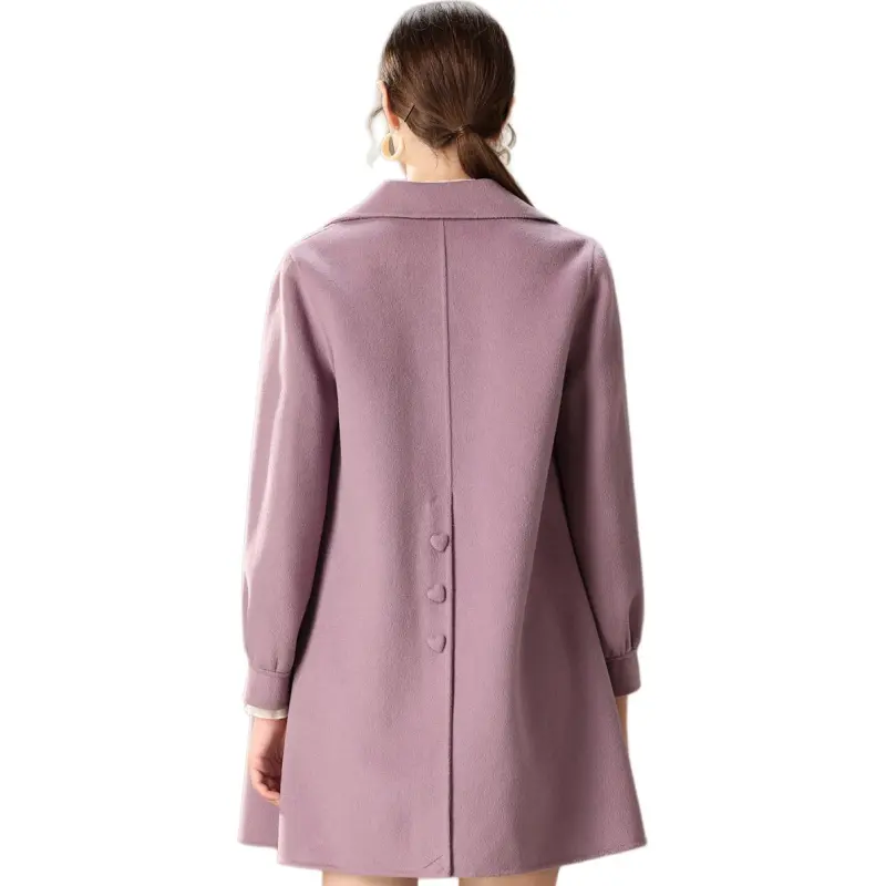 FENHONGMALI Coats Women's Purple-2