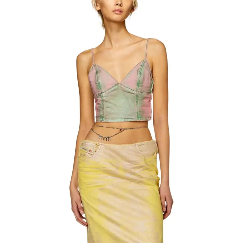 DIESEL Fulvy Tank Top 'Green/Pink'-2