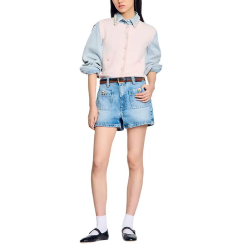 Sandro Bouclé Knit Vest-1