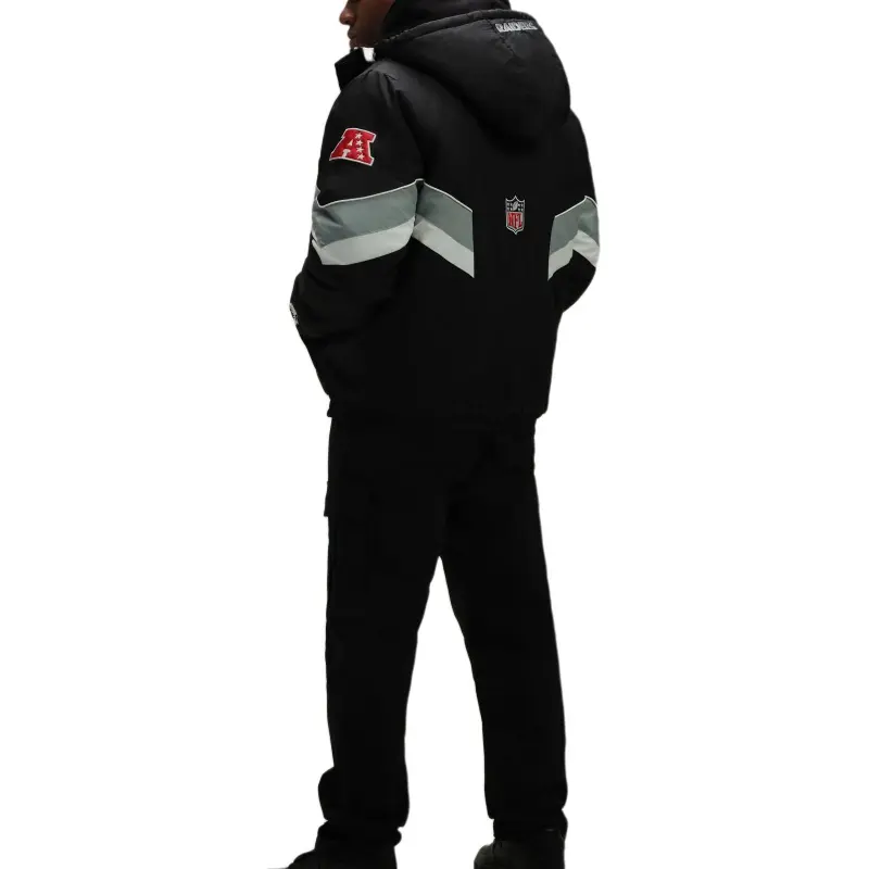 Ovo X NFL Las Vegas Raiders Starter Sideline Puffer Jacket-3