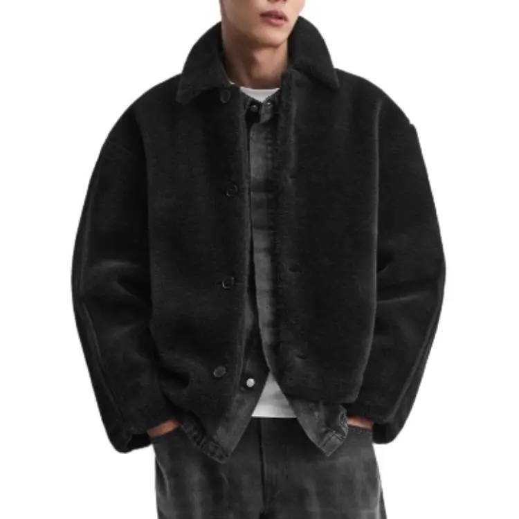 ZARA New Year Jackets Men Black-2