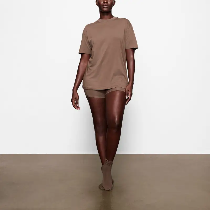 Skims Boyfriend T shirt Oxide-1