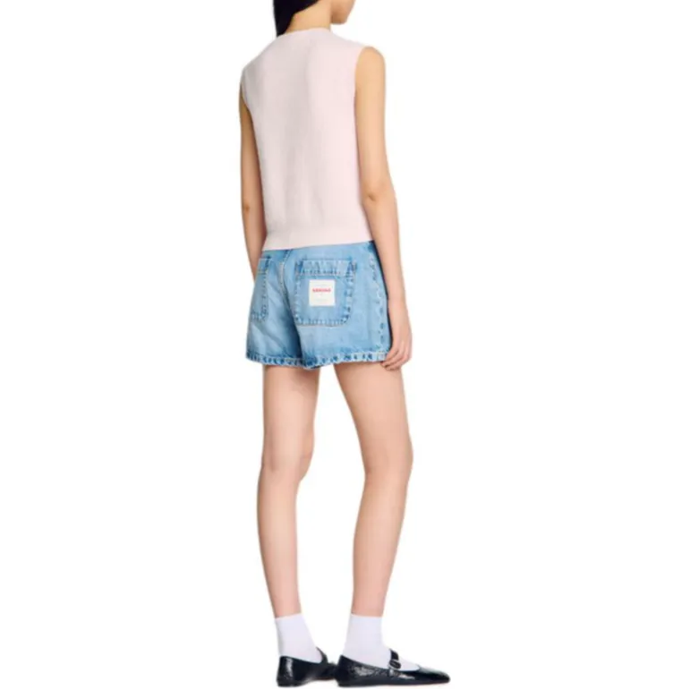 Sandro Bouclé Knit Vest-2