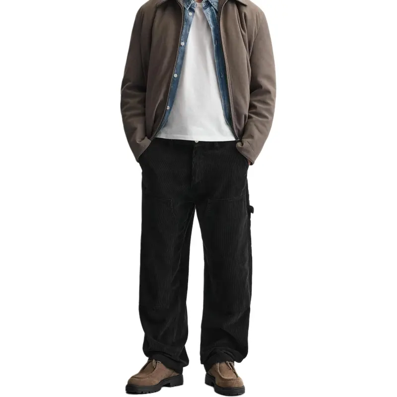 ZARA Cargo Pants Men Black-2