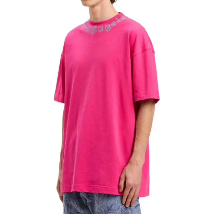 PALM ANGELS Logo Printed Short Sleeved T Shirt-3