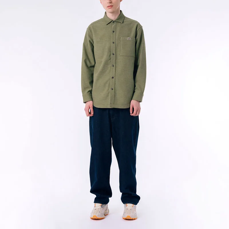 LACOSTE Shirt Men's Olive Green-4