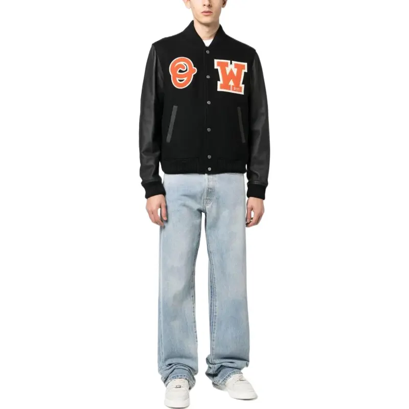 OFF WHITE Baseball Jerseys Men Black-1