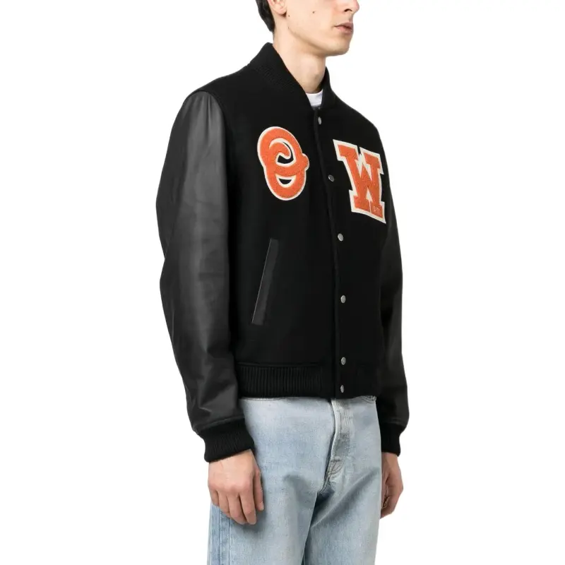 OFF WHITE Baseball Jerseys Men Black-3