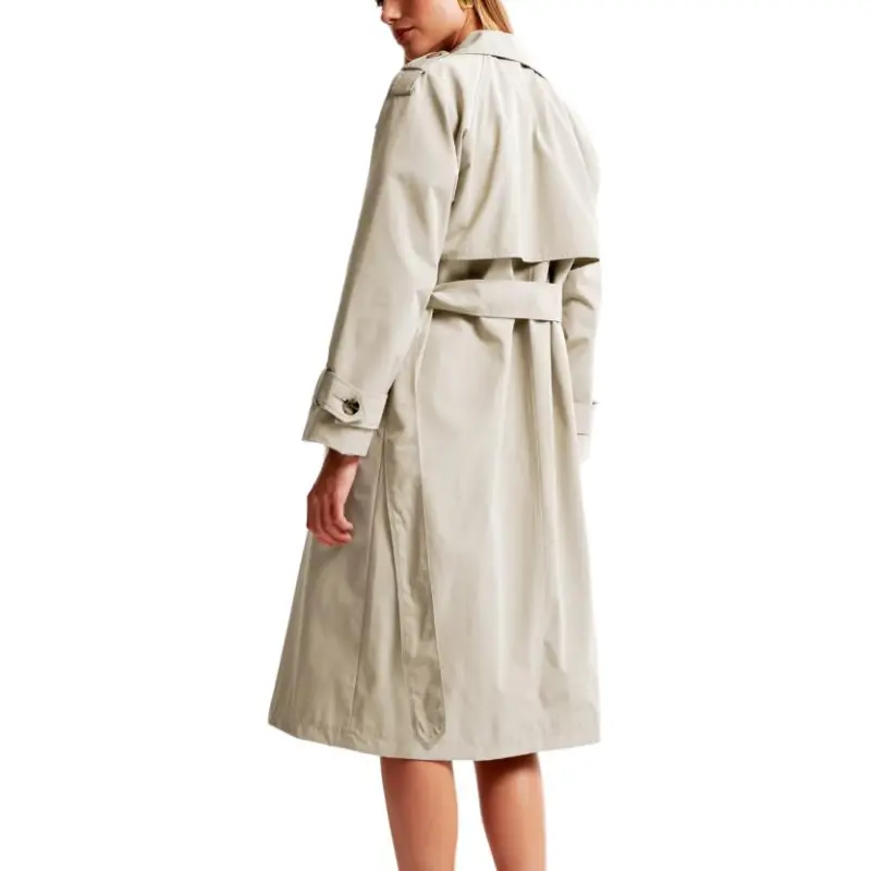 Abercrombie＆Fitch Trench Coats Women's Gray-2