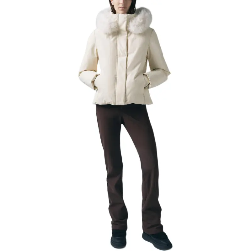 ZARA ZW Series Down Jacket Women's Raw White-2