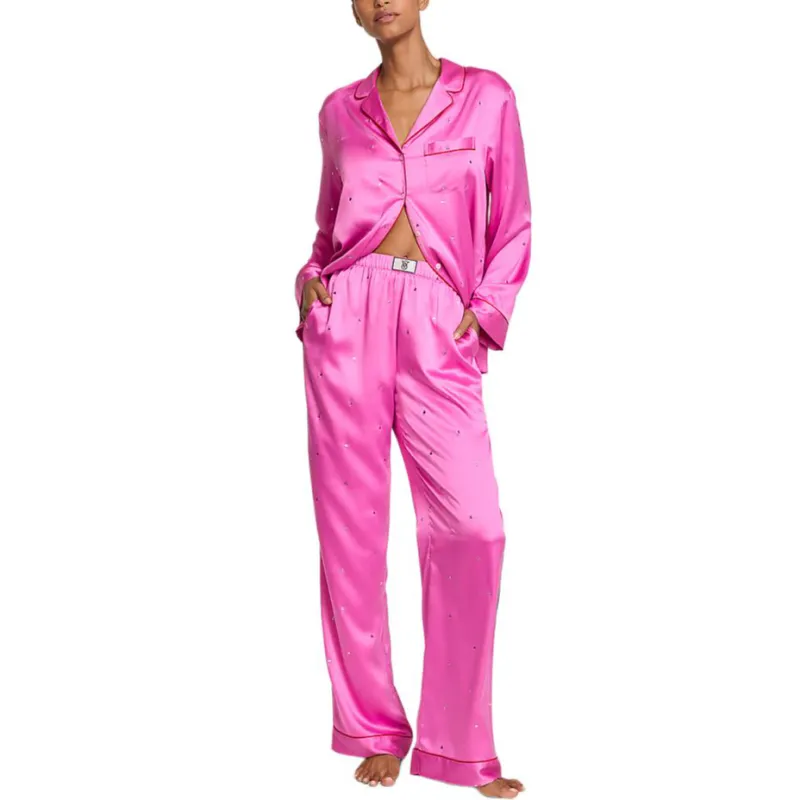 Victoria's Secret Pajama Set Women's Pink-1