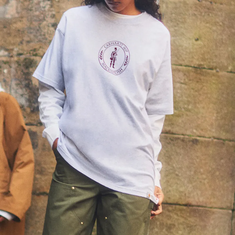 Mackintosh X Carhartt WIP MACKINTOSH X END. Collaboration T Shirts Unisex Gray-1