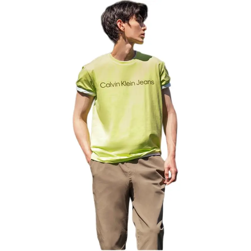 CALVIN KLEIN T Shirt Men's Apple Green-2