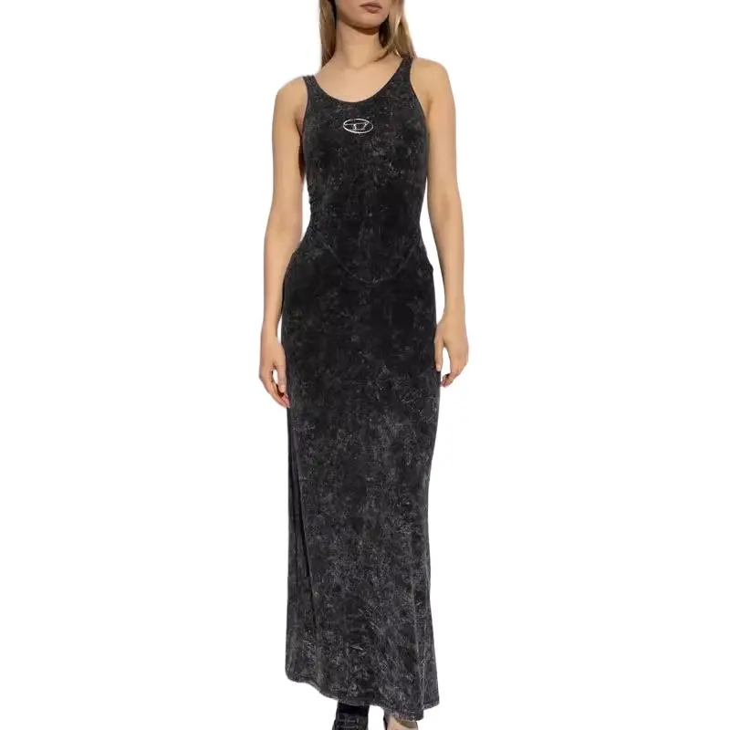 DIESEL D Avena Sleeveless Denim Maxi Dress-1