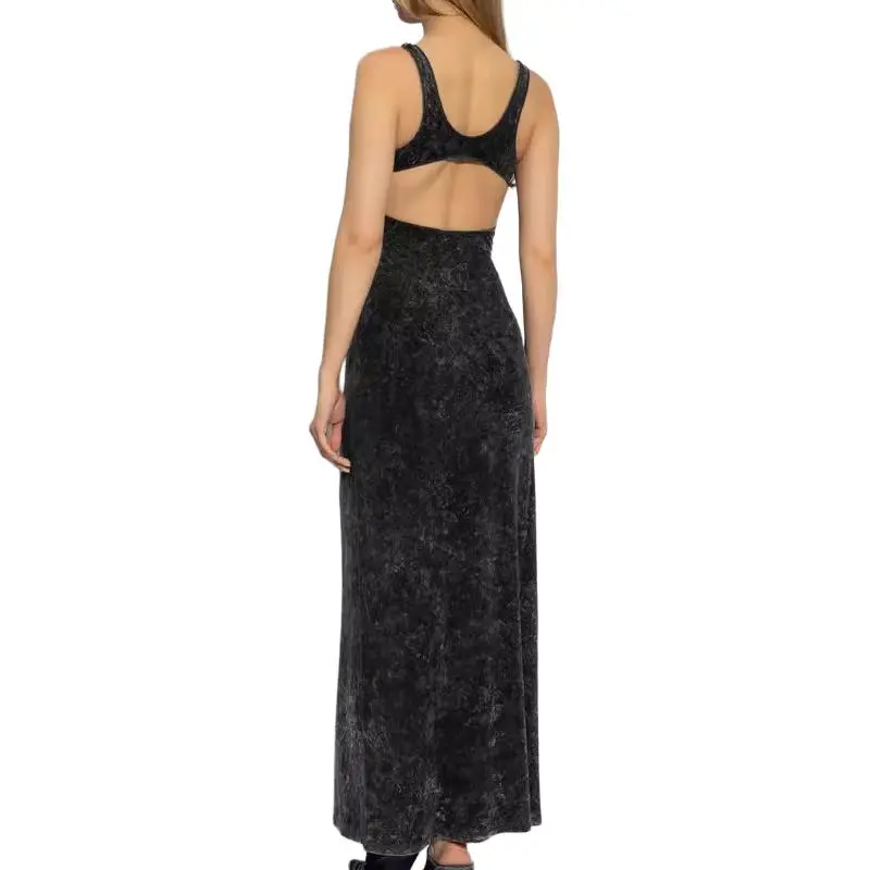 DIESEL D Avena Sleeveless Denim Maxi Dress-3