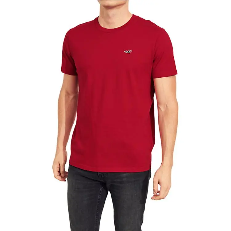 Hollister T Shirts Men Red-1