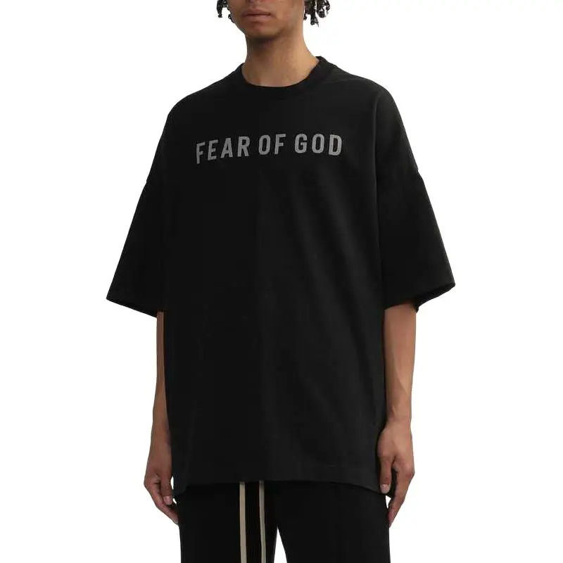 Fear Of God Logo Printed Crewneck T Shirt-2