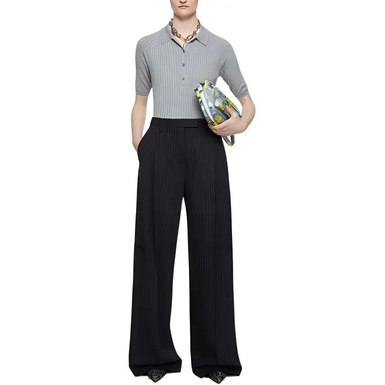 Acne Studios Short Sleeved Ribbed Polo Shirt-3
