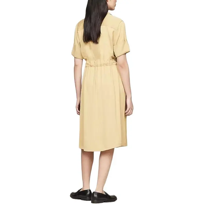 Tommy Hilfiger Short Sleeved Dress Women's Yellow-2