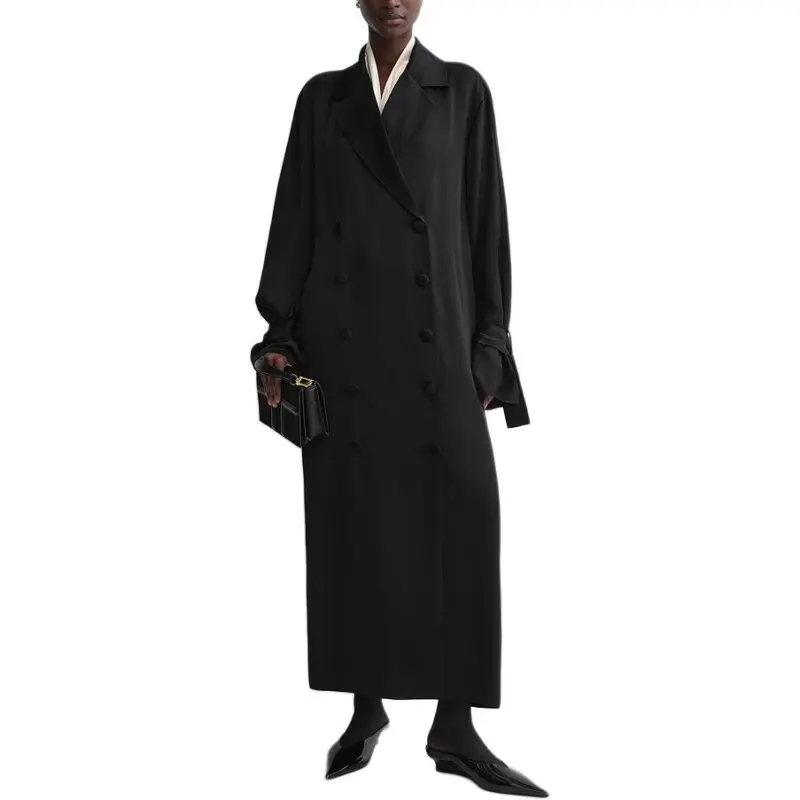 TOTEME Double Breasted Long Sleeved Midi Dress-1