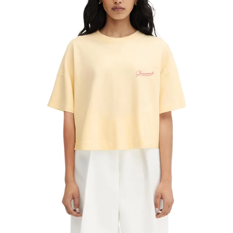 Jacquemus The Corto Logo Embroidered T Shirt-1