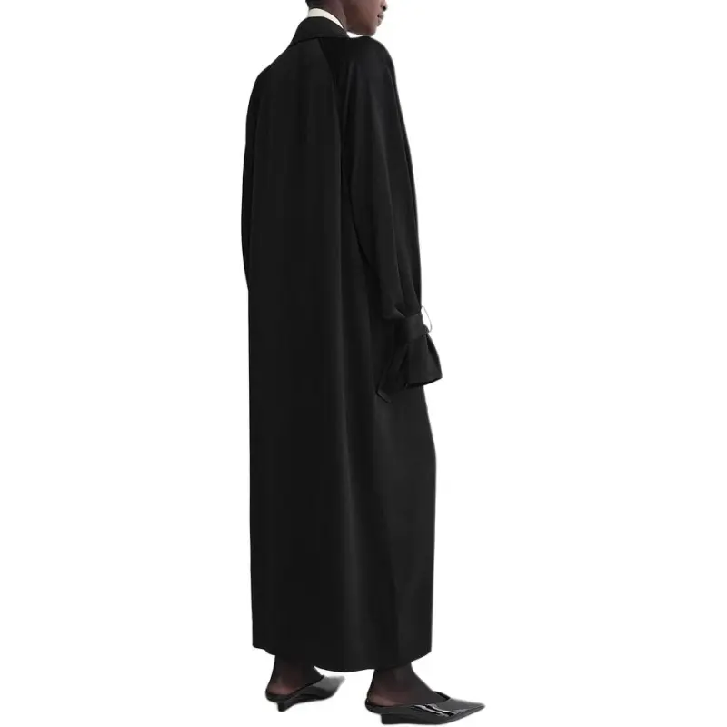 TOTEME Double Breasted Long Sleeved Midi Dress-2
