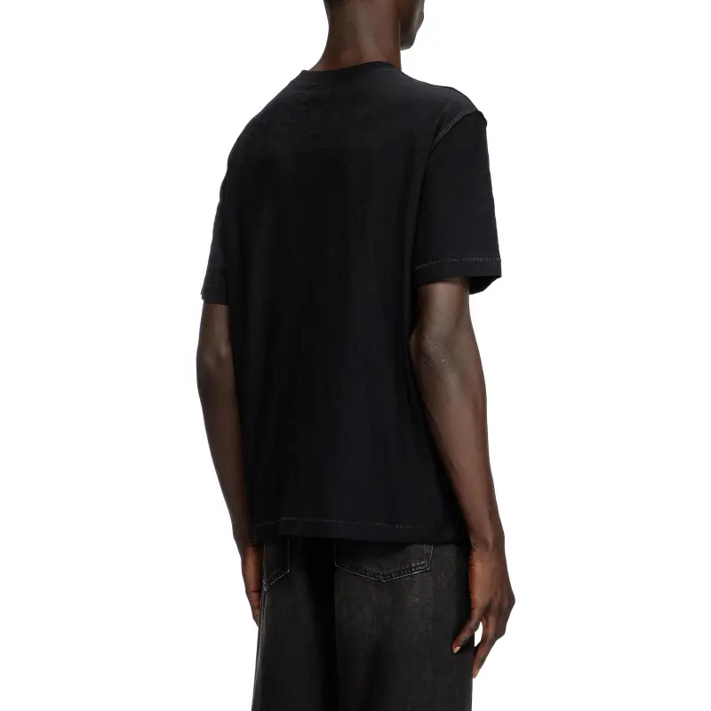 DIESEL T Shirts Men Black-3