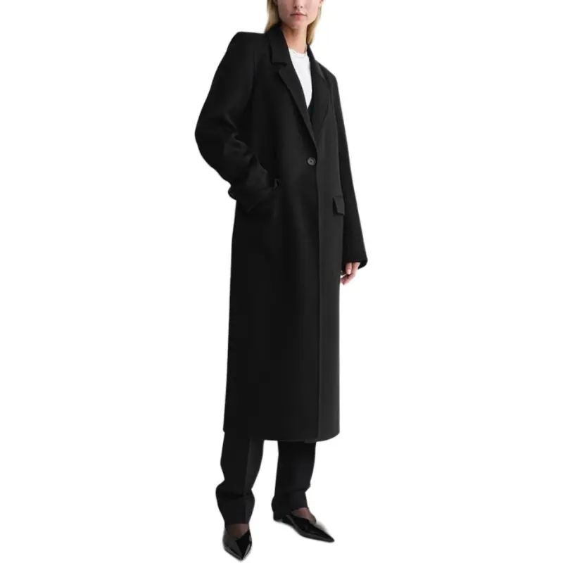 TOTEME Single Breasted Mid Length Coat-2