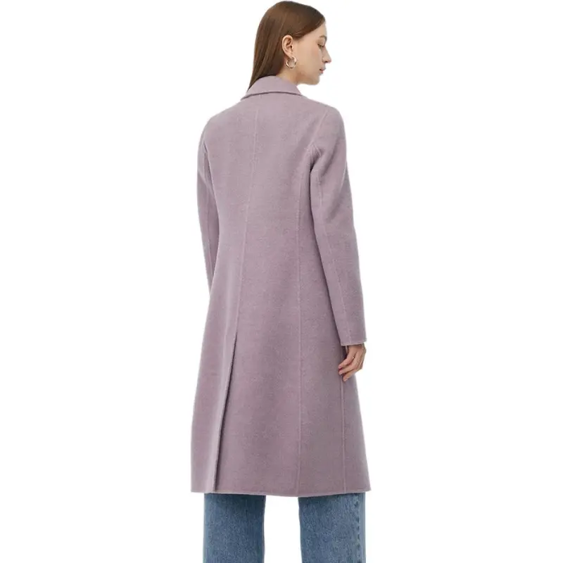 GOELIA Coat Women's Light Floral Yarn Purple-2