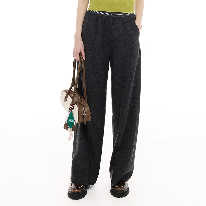 D'zzit Casual Pants Women's Dark Gray-2