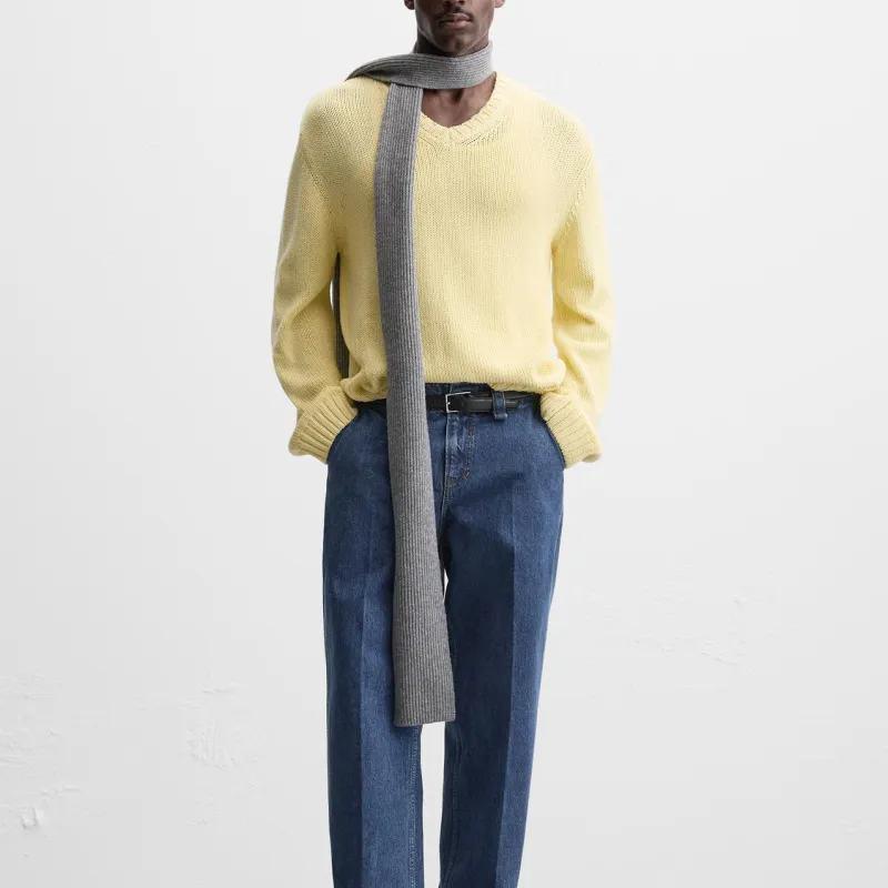 ZARA Sweaters Men Yellow-2